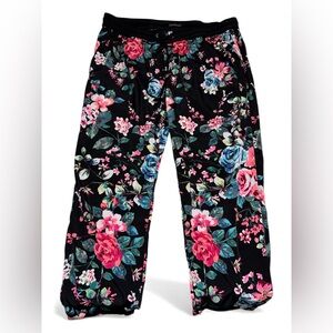 Express Tie Waist Floral Pants